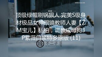 顶级绿帽刷锅狠人 完美S级身材极品女神眼镜教师人妻【ZM宝儿】私拍，调教成母狗3P紫薇白浆特多原版 (11)