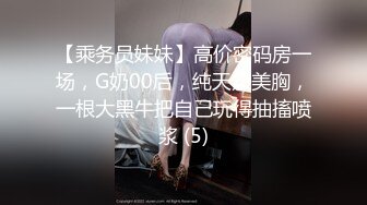 【乘务员妹妹】高价密码房一场，G奶00后，纯天然美胸，一根大黑牛把自己玩得抽搐喷浆 (5)