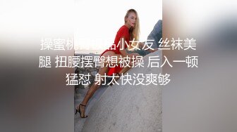 操蜜桃臀极品小女友 丝袜美腿 扭腰摆臀想被操 后入一顿猛怼 射太快没爽够